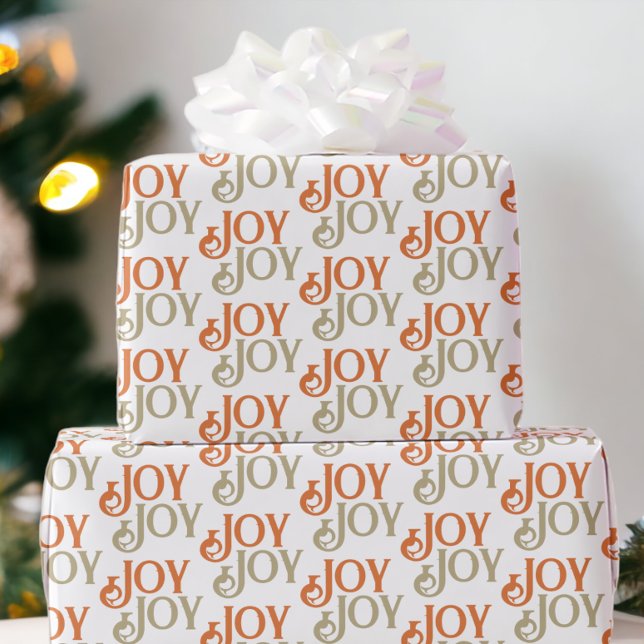 Modern Joy Christmas Wrapping Paper (Modern Joy Christmas Wrapping Paper from Ricaso)