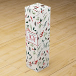 Modern Joy Red Festive Berry Botanical Christmas Wine Box<br><div class="desc">Welcome in the season of festive cheer with the Modern Joy Red Festive Berry Botanical Christmas wine box. With its bright and cheerful red typography and charming details showcasing a winter wonderland filled with delicate botanicals, this wonderful box is sure to bring joy to any celebration. And what’s more –...</div>