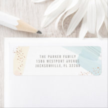 Modern Joy Return Address Label