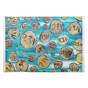 Modern Joyful Matzah Cloth Placemat