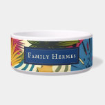 Modern jungle art bowl<br><div class="desc">Modern jungle blue</div>
