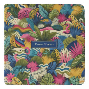 Modern jungle Morris art Trivet