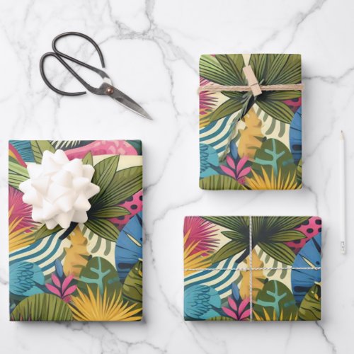 Modern jungle Morris art Wrapping Paper Sheets