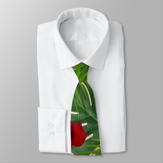 Modern jungle style tie! neck tie (Tied)