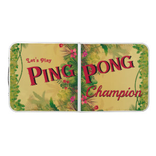 Modern Jungle Theme Ping Pong Champion Beer Pong Table