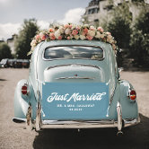 Fancy Just Married Car Banner