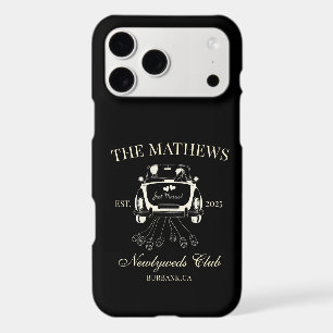 Modern Just Married Custom Wedding Couple Name iPhone 17 Pro Max Case