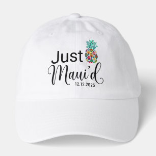 Modern Just Maui'd Hawaii Honeymoon Couple Hat
