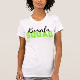 Modern Kamala Squad Lime Green Collegiate Script T-Shirt