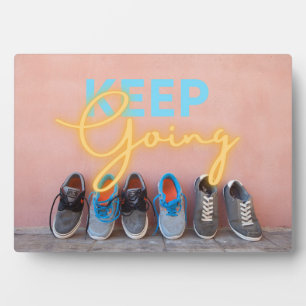 Modern Keep Going Motivational Plaque