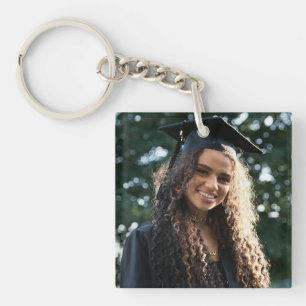 Modern Keepsake Graduate Photo Keychain