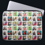 Modern Keepsake Photo Collage Pattern  Laptop Sleeve<br><div class="desc">Introducing our personalized photo collage template, a one-of-a-kind keepsake that brings cherished memories to life. Simple and modern square 9 photo grid in white with rounded corners, great for those instagram photos. This template has been repeated over the surface to create a pattern. This template allows you to create a...</div>