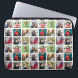 Modern Keepsake Photo Collage Pattern Laptop Sleeve<br><div class="desc">Introducing our personalized photo collage template, a one-of-a-kind keepsake that brings cherished memories to life. Simple and modern square 9 photo grid in white with rounded corners, great for those instagram photos. This template has been repeated over the surface to create a pattern. This template allows you to create a...</div>