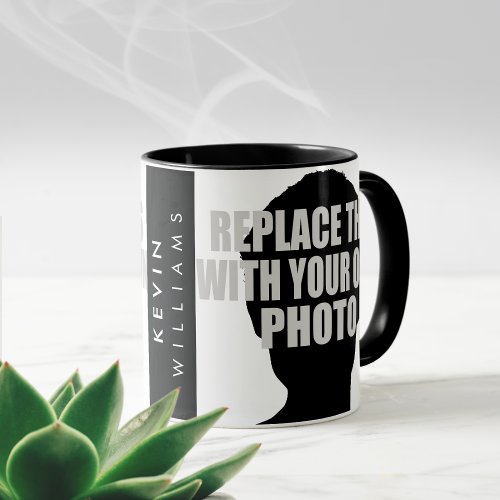 Modern Keepsake Photo upload  create Mug