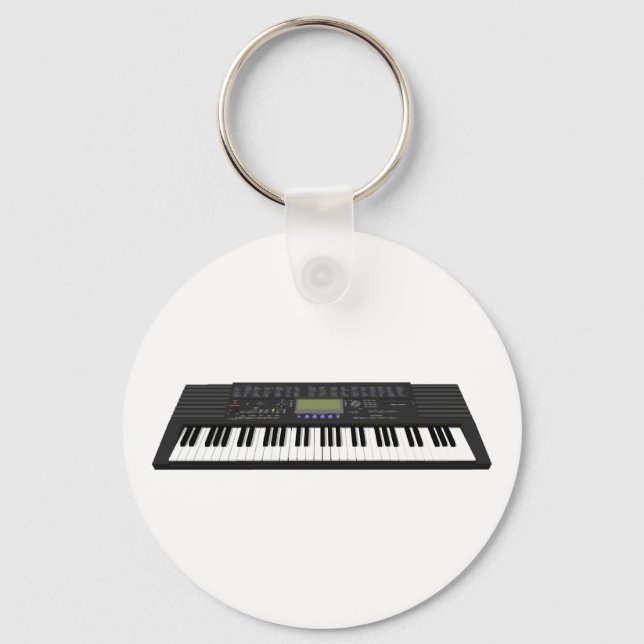 Modern Keyboard Synth: 3D Model: Keychain (Front)