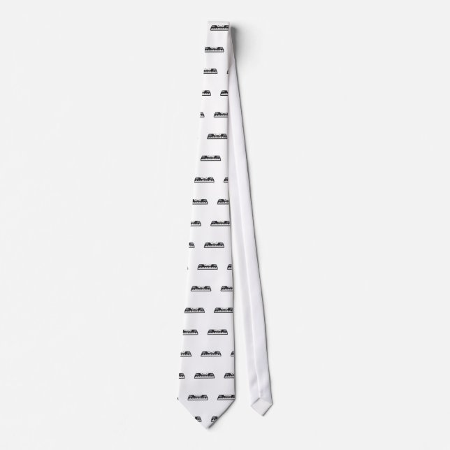 Modern Keyboard Synth: 3D Model: Tie (Front)