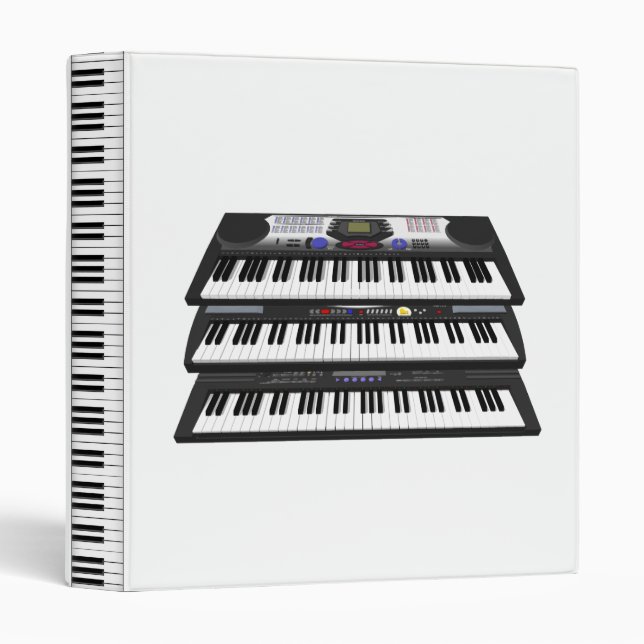 Modern Keyboard / Synthesizers: Custom Binder (Front/Spine)
