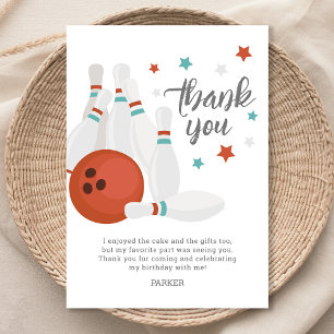 Modern Kids Bowling Party Birthday Party Invitation