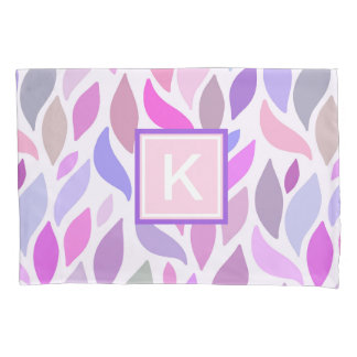 Modern Kids Colorful Geometric Custom Monogram Pillow Case