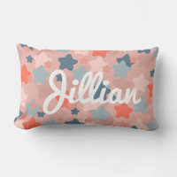 Modern Kids Cute Blush and Blue Star