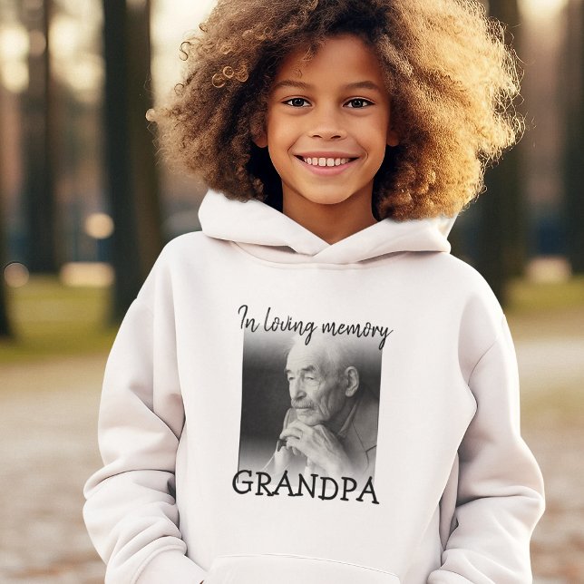 Modern | Kids | Photo Memorial  T-Shirt Hoodie (Creator Uploaded)