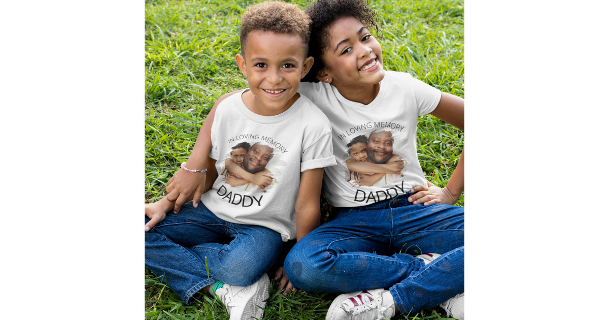 Modern, Kids, Smudge Photo Memorial T-Shirt