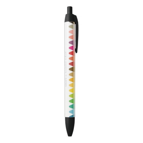 Modern Kids Teacher Colorful Rainbow Crayon Colors Black Ink Pen