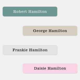 Modern Kids Waterproof Name Custom Labels