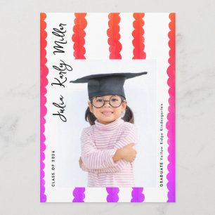 Modern Kindergarten Photo Class of 2026 Graduation Announcement