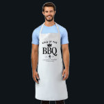 Modern King of the BBQ Crown Foodie Dad Men Apron<br><div class="desc">Classic Modern Elegant King of the BBQ Grill Kitchen Crown Foodie Dad Father For Men Apron</div>