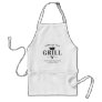 Modern King of the Grill Crown Foodie Dad For Men Adult Apron