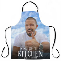 Modern King of the Kitchen Photo | Name Apron Modern King of the Kitchen Photo | Name Apron