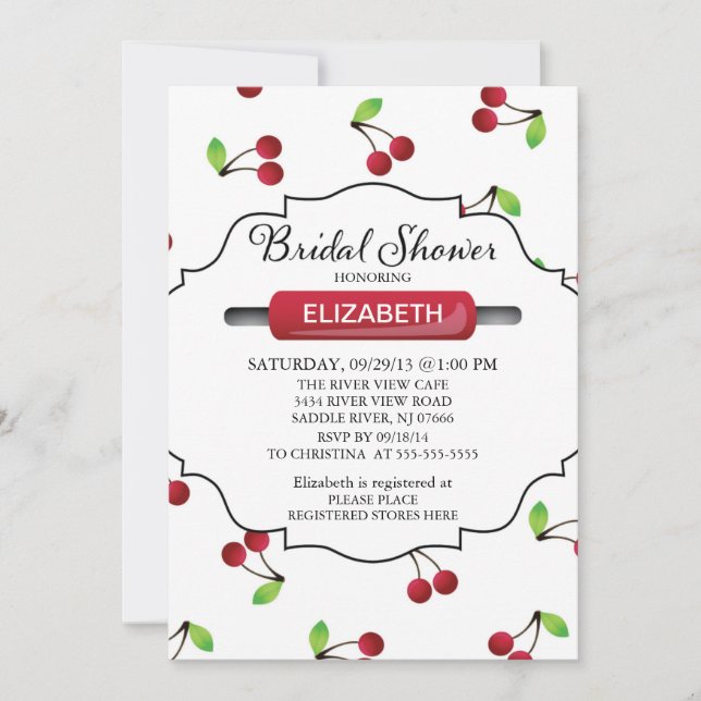Modern Kitchen Bridal Shower Invitation (Front)
