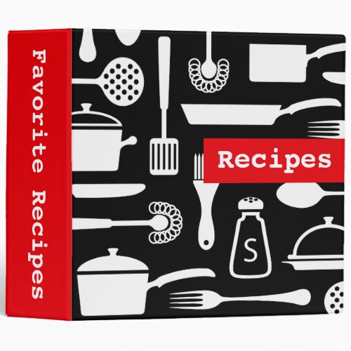 Modern kitchen recipe binder  organizer