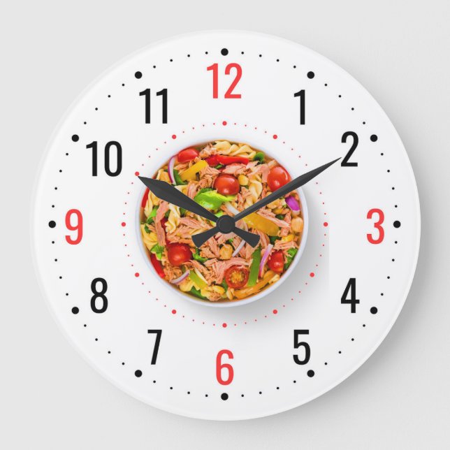 Modern Kitchen & Restaurant Decor - Unique Analog Large Clock (Front)
