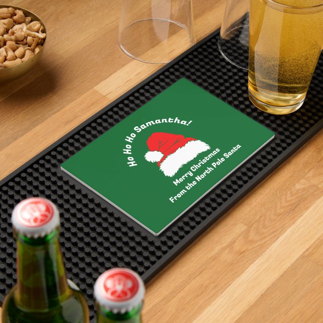 Modern Kitchen Santa Merry Christmas Bar Mat (Insitu (Bar 2))
