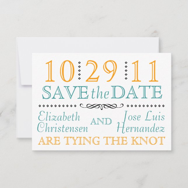 Modern Knot Save the Date (Front)