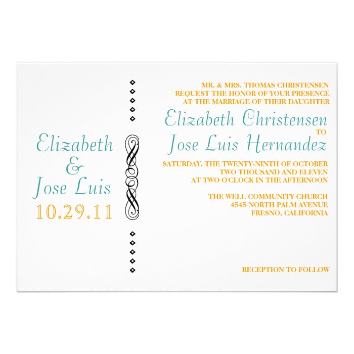 Modern Knot Wedding Invitation