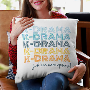 Modern Korean Drama Lover Just One More Episode Throw Pillow