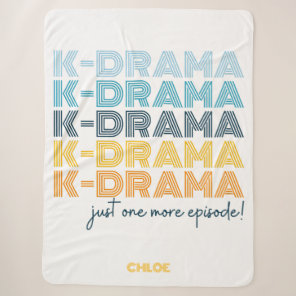 Modern Korean Drama Watching Blanket Large Sherpa