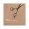 Modern Kraft Black Scissors Hair Stylist