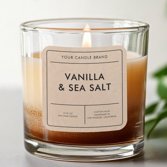 Modern Kraft Candle Label (Creator Uploaded)