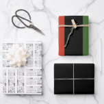 Modern Kwanzaa Wrapping Paper Sheets