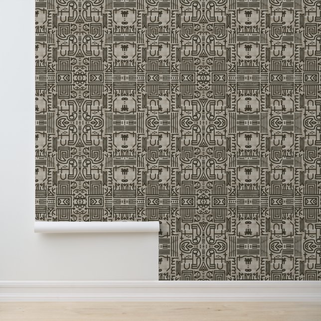 Modern Labyrinth Luxury Wallpaper (Application)