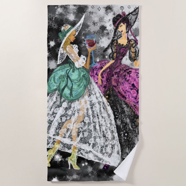 Modern Ladies Beach Towel (Front)