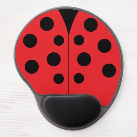 Modern Ladybug Gel Mousepad