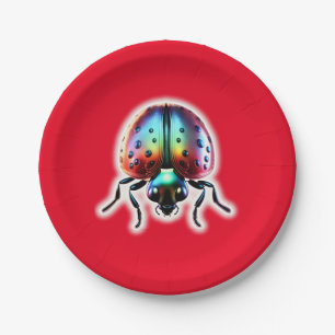 Modern Ladybug Paper Plates