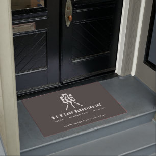 Modern Land Surveyor Business Doormat
