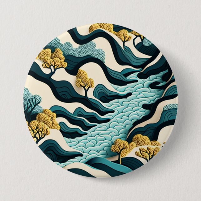 Modern Landscape Button (Front)