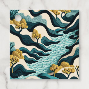 Modern Landscape Favor Tags